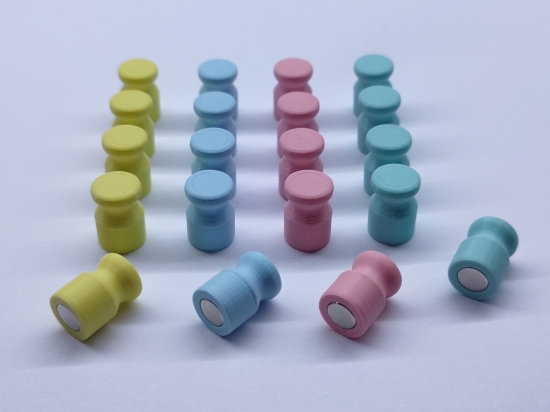 Magnet PIN pastelové barvy 20 ks