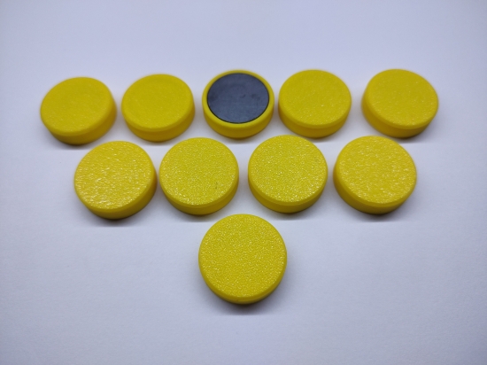 Kancelářský magnet žlutý 26mm 10ks F